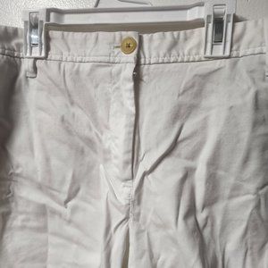 Talbots girlfriend chino shorts white 18wp NWOT Cotton blend Summer Weekends